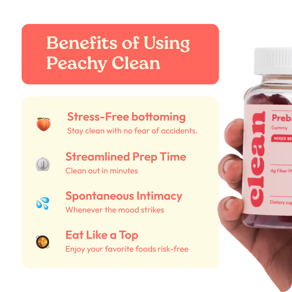 Peachy Clean Pre+Probiotic Fiber Gummies