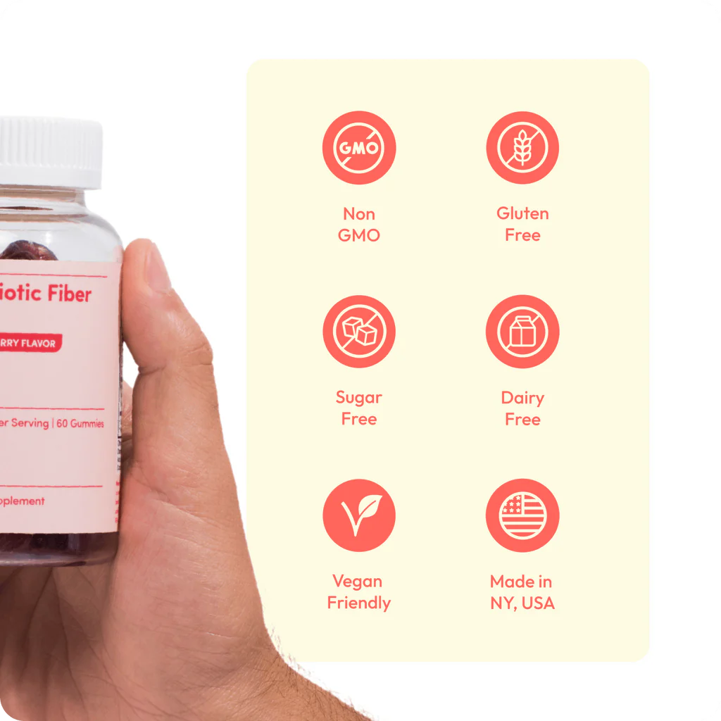 Peachy Clean Pre+Probiotic Fiber Gummies